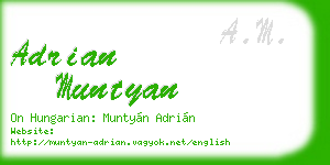adrian muntyan business card