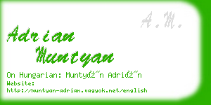 adrian muntyan business card